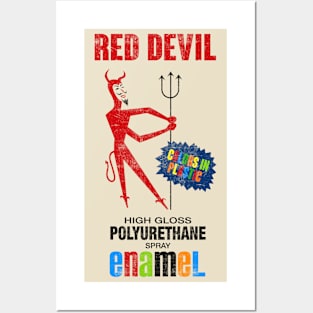 RED DEVIL - Vintage graffiti Posters and Art